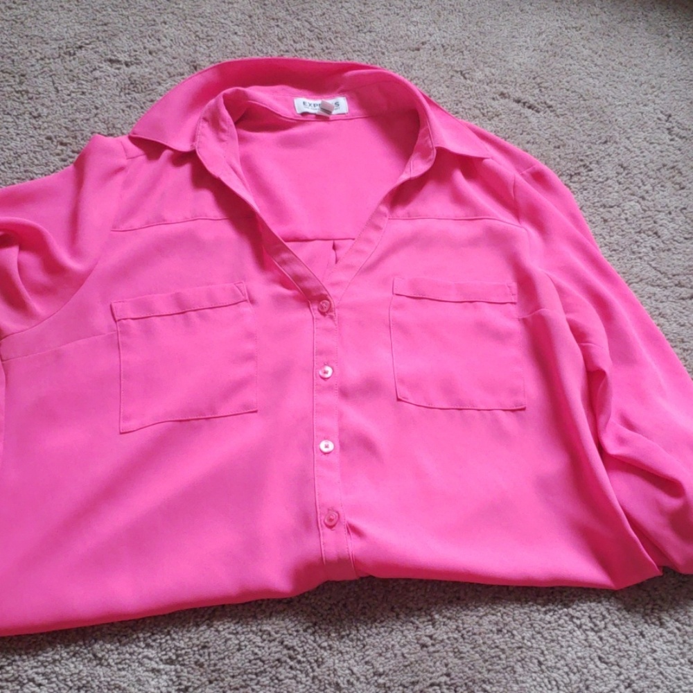 Hot pink portofino blouse